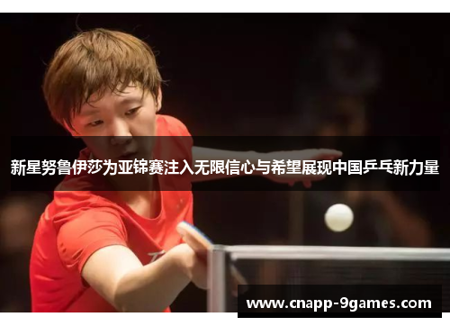 新星努鲁伊莎为亚锦赛注入无限信心与希望展现中国乒乓新力量 新星努鲁伊莎为亚锦赛注入无限信心与希望展现中国乒乓新力量