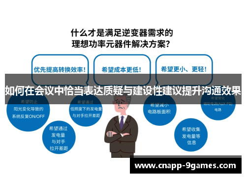 如何在会议中恰当表达质疑与建设性建议提升沟通效果